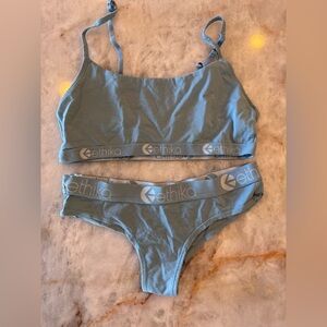 Ethika Women's Light Blue Bra and Panty Set
